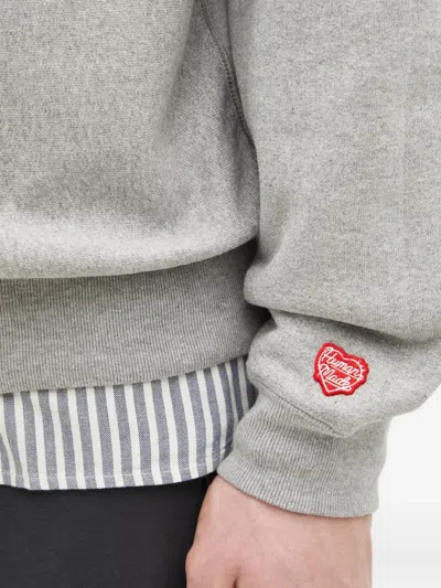 Human Made Heart-logo Sweatshirt In Gray