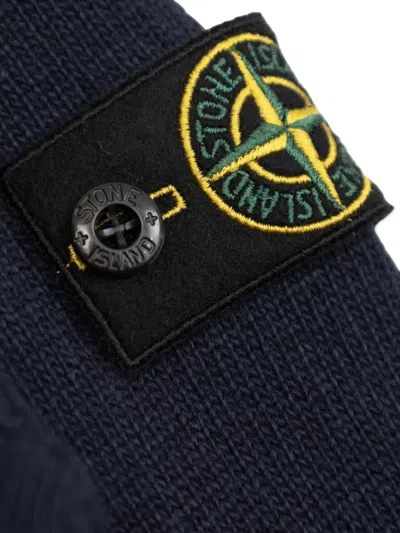 Stone Island Compass-badge Sweater In Black