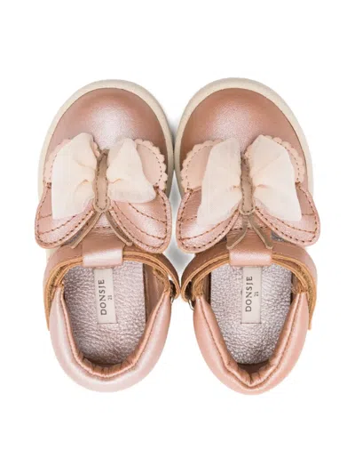 Donsje Vlindi Butterfly-embellished Sneakers In Pink
