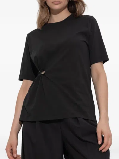 Kenzo Safety-pin Detail T-shirt In Black