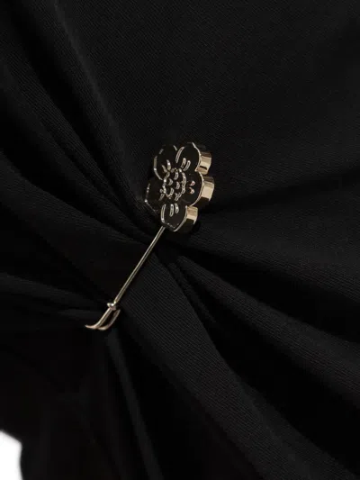 Kenzo Safety-pin Detail T-shirt In Black