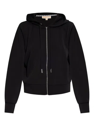 Michael Michael Kors Zip-up Hoodie In Black