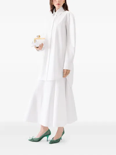 Jacquemus Button-down Shirt Dress In White