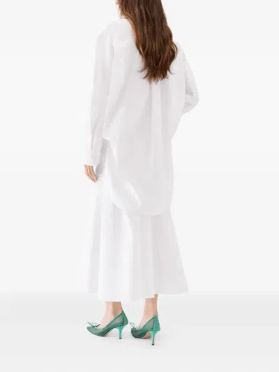 Jacquemus Button-down Shirt Dress In White