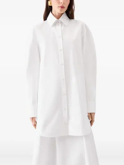 Jacquemus Button-down Shirt Dress In White