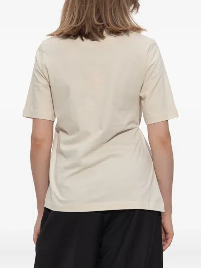 Kenzo Safety Pin-detail Gathered T-shirt In Neutral