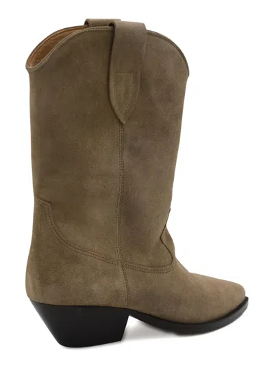 Isabel Marant Duerto Suede Cowboy Boots In Brown