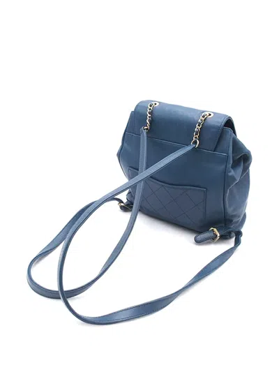 Pre-owned Chanel 2016-2017 Caviar Business Affinity Backpack
