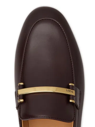 Tod's Mocassino In Pelle Con Barra Metallica In Multi