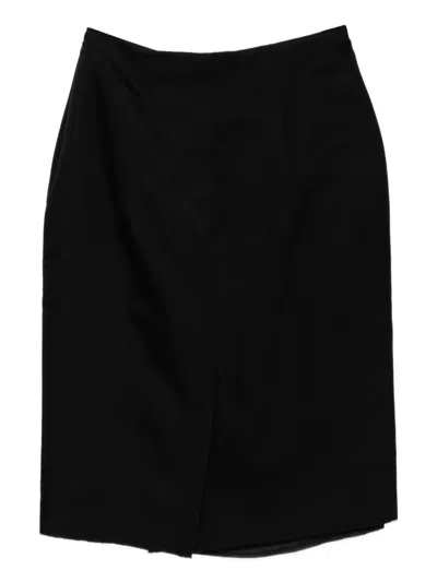 Pre-owned Prada Pencil Skirt In Black