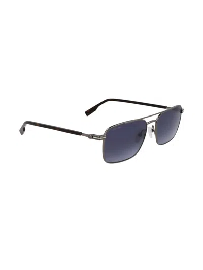 Lacoste Rectangle-frame Sunglasses In Blue