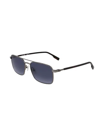 Lacoste Rectangle-frame Sunglasses In Blue