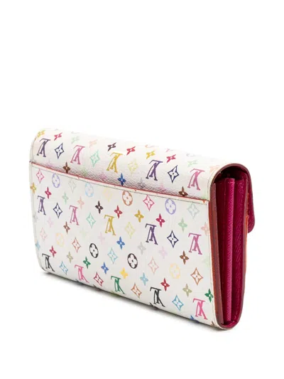Pre-owned Louis Vuitton 2014-2025 Monogram Multicolore Sarah Wallet Long Wallets
