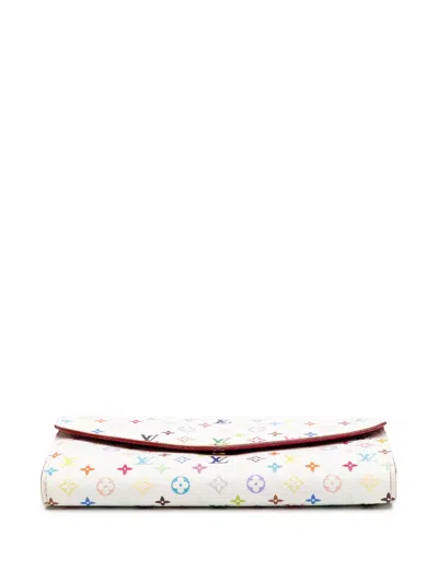 Pre-owned Louis Vuitton 2014-2025 Monogram Multicolore Sarah Wallet Long Wallets