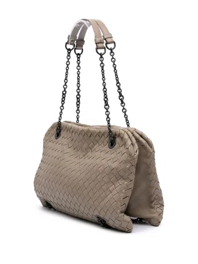 Pre-owned Bottega Veneta 2012-2024 Nappa Intrecciato Duo Shoulder Bag