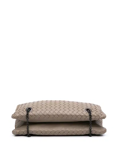 Pre-owned Bottega Veneta 2012-2024 Nappa Intrecciato Duo Shoulder Bag