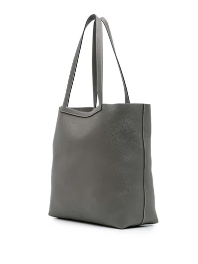 Pre-owned Hermes 2022 Taurillon Clemence Cabasellier 46 Tote Bag In Gray