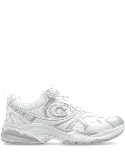 Coach Mesh Sneakers In White