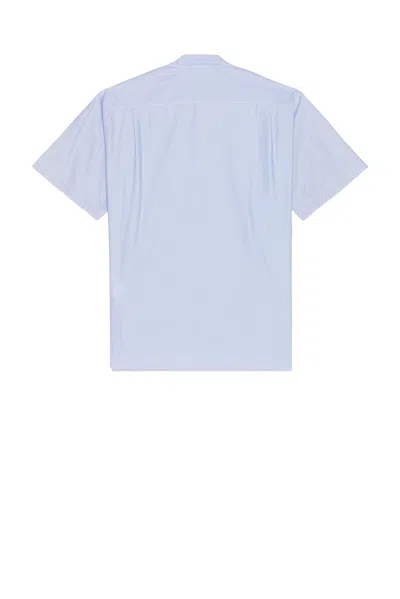 Comme Des Garçons Homme Deux Blue Check Multi Fabrics Mix Ss Shirt In Multi