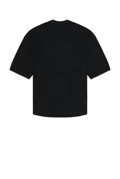 Comme Des Garçons Homme Deux Waffle Tee In Black