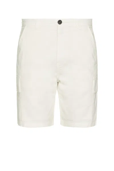 Barbour Twill Cargo Short In White