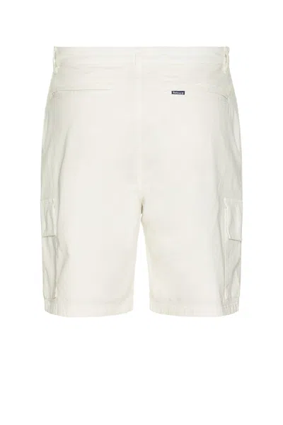 Barbour Twill Cargo Short In White