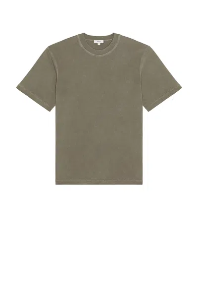 Agolde Asha Mock Neck Tee In Green