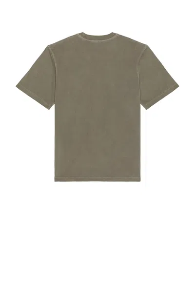 Agolde Asha Mock Neck Tee In Green