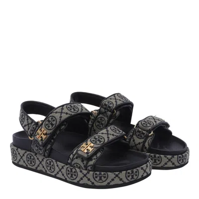 Tory Burch 35mm T Mono Kira Sport Jacquard Sandals