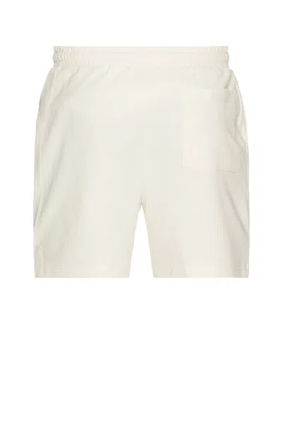 Onia Macro Waffle Pull-on Short 6 In White