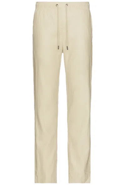 Onia Stretch Linen Pull-on Pant In Gold
