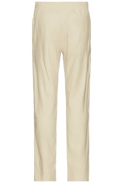 Onia Stretch Linen Pull-on Pant In Gold