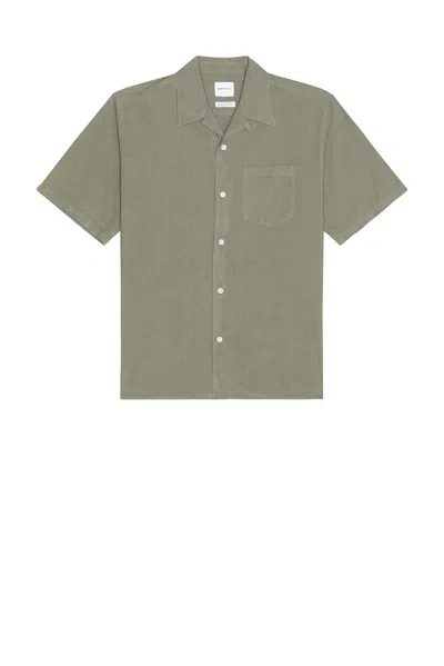 Norse Projects Carsten Cotton Tencel Shirt In Green