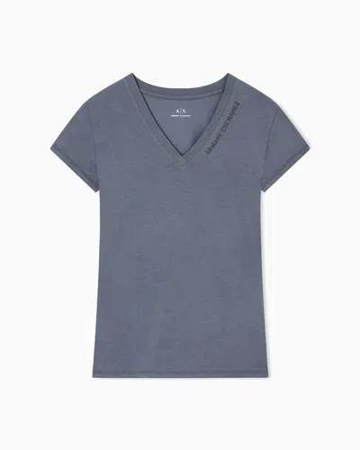 Armani Exchange Slim Fit T-shirts In Gray