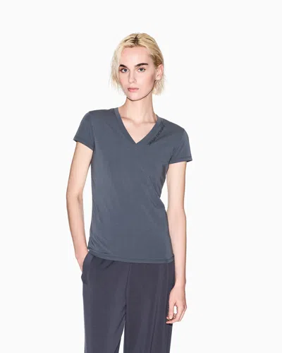 Armani Exchange Slim Fit T-shirts In Gray