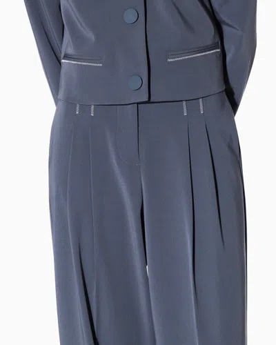 Armani Exchange Formal Trousers In Blue