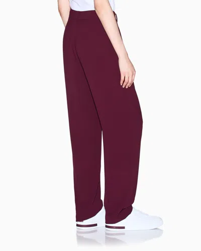 Armani Exchange Formal Trousers In Burgundy