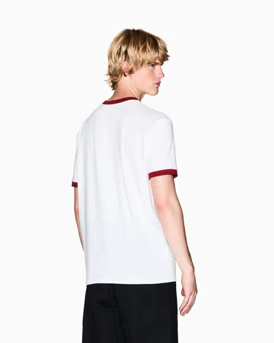 Armani Exchange Regular Fit T-shirts In White