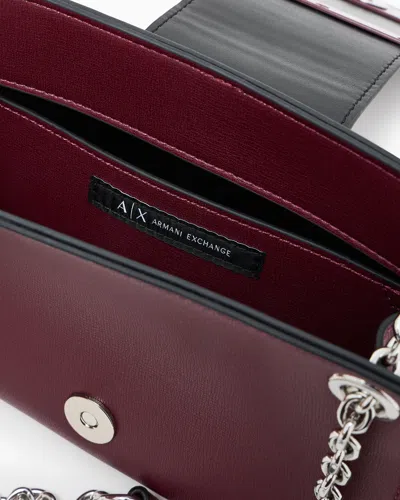 Armani Exchange Trapeze Shoulder Bag With Logo