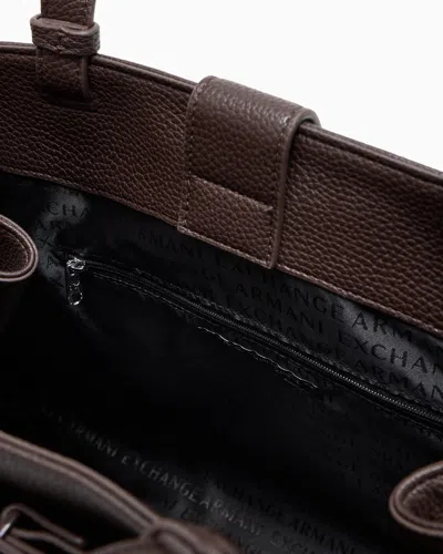 Armani Exchange Large Shoulder Bag With Asv Logo Detail