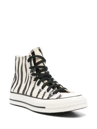 Converse Chuck Taylor Zebra Sneakers In White