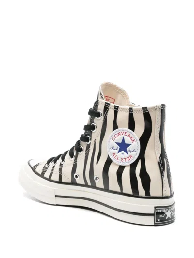 Converse Chuck Taylor Zebra Sneakers In White