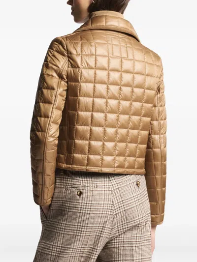 Fay Quilted Jacket In Neutral