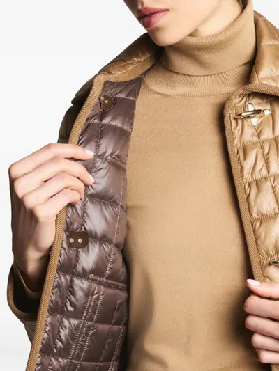 Fay Quilted Jacket In Neutral