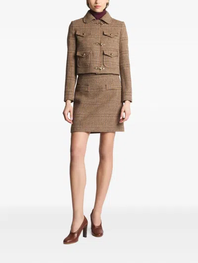 Fay Checked Jacket