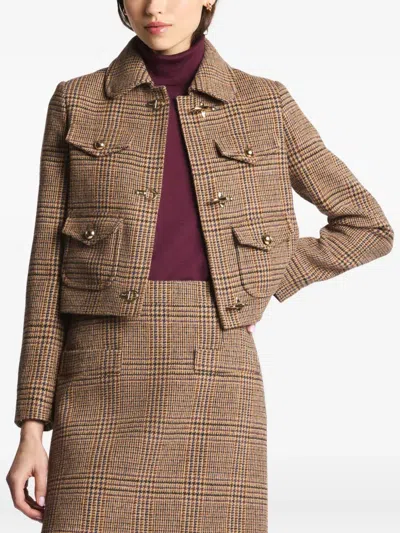Fay Checked Jacket