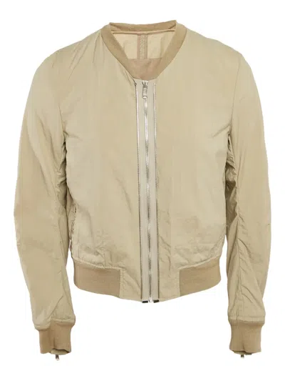 Pre-owned Saint Laurent Zip-up Bomber Jacket In Neutral