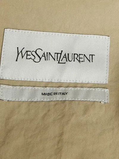 Pre-owned Saint Laurent Zip-up Bomber Jacket In Neutral