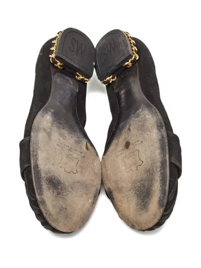 Pre-owned Stuart Weitzman  Chain-detail Flats