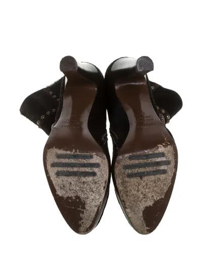 Pre-owned Le Silla  105mm Studded Boots
